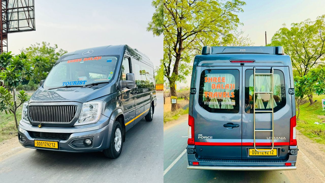 10 Seater Force Urbania Rent In Ahmedabad